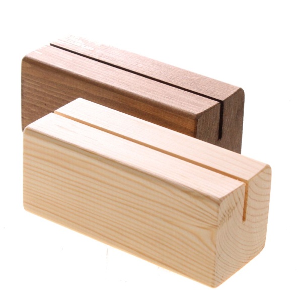 Wooden Mini Sleeper Card Menu Holder - 3mm Slot